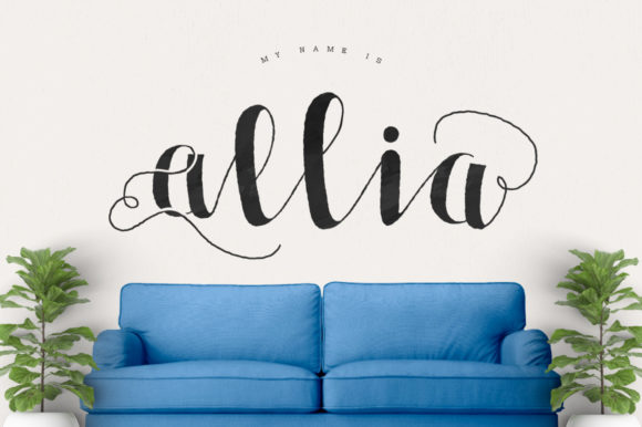 Allia Font: A Handwritten Typeface for Business Branding