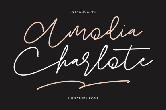 Amodia Charlote: A Refined Handwritten Typeface for Editorial Design