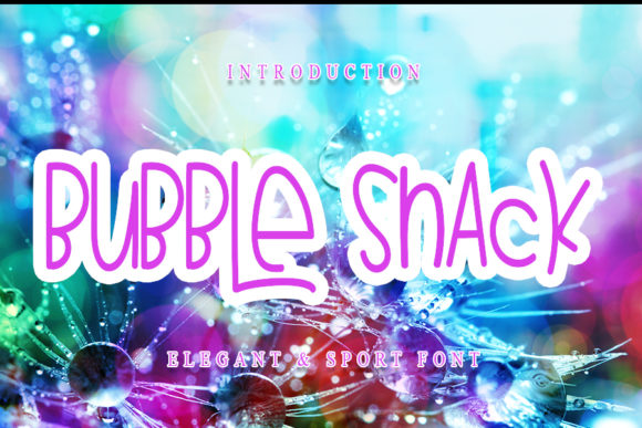 Bubble Snack Typeface: A Joyful Script for Handmade Branding