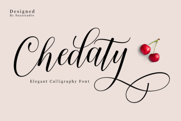 Chedaty: A Modern Script Font for Editorial Design