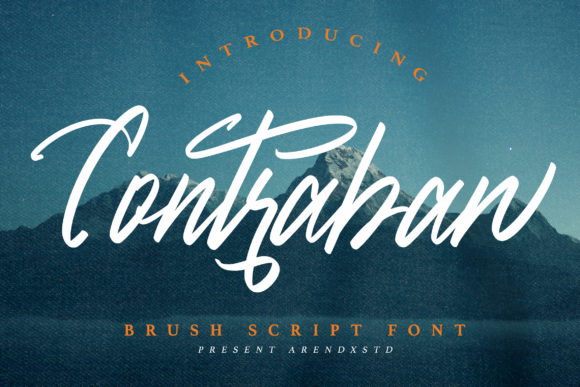 Contraban Typeface: Elevate Campaign Visuals with Flowing Script