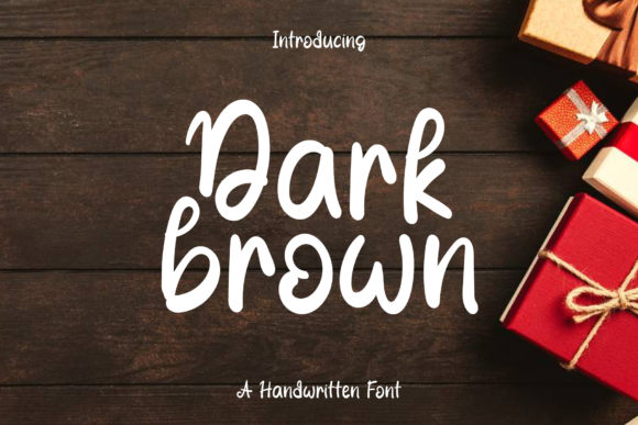 Dark Brown Font: A Handwritten Typeface for Editorial Elegance