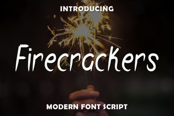 Firecrackers Font: A Handwritten Typeface for Creative Makers