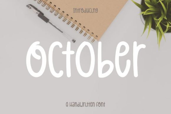 October Font: A Handwritten Typeface for Modern Editorial Design