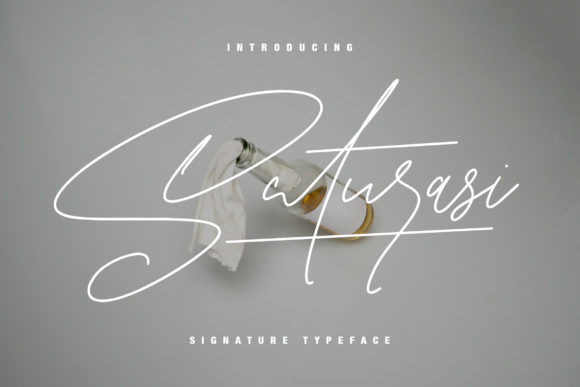 Saturasi: A Script Font for Editorial Elegance
