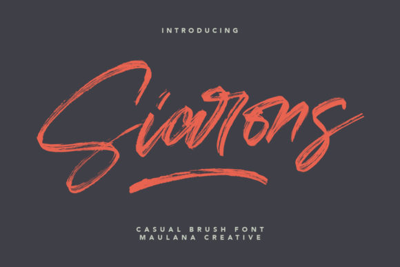 Siarons: A Handwritten Typeface for Authentic Brand Identity