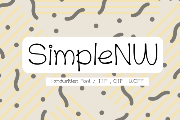 SimpleNW: A Handwritten Font That Makes Branding Feel Personal