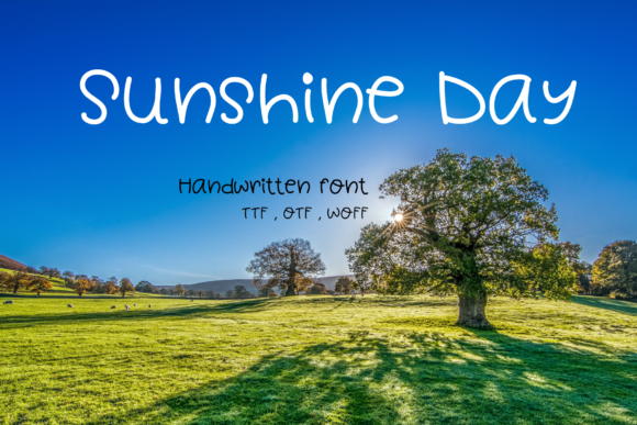Sunshine Day: A Handwritten Typeface for Warm Editorial Design
