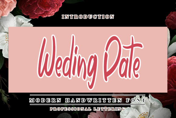 Wedding Date Font: A Delightful Handwritten Typeface for Branding